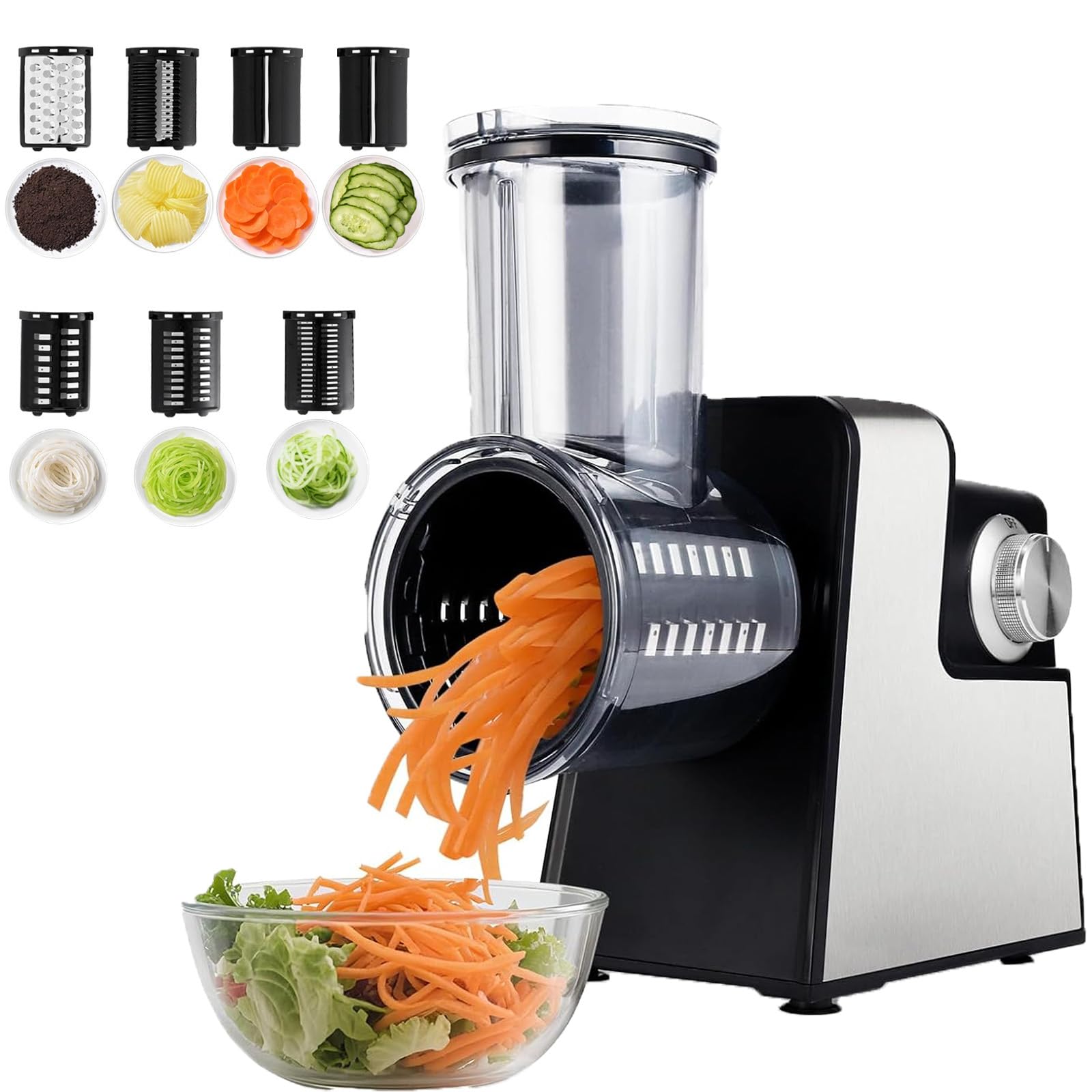 Râpe électrique à fromage en acier inoxydable performance 300W longue durée