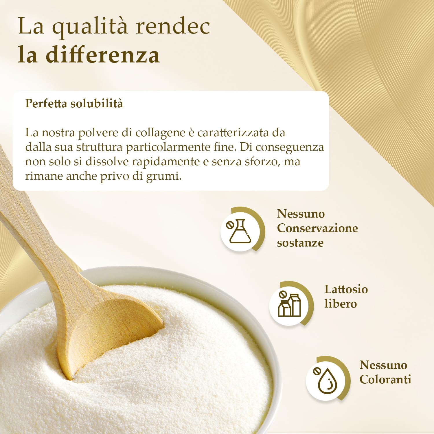 Collagene in polvere 700g | Idrolizzato di collagene puro al 100% | Peptidi 1-2 - 3 | Eccellente solubilità | 100% puro e originale | Senza additivi | Sapore neutro