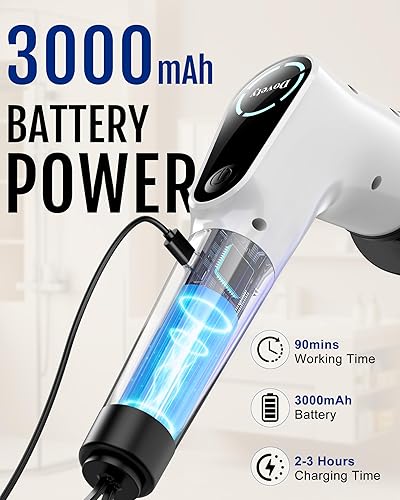 Miniatura 6 de Dovety Electric Spin Scrubber, Cordless Cleaning Brush, Shower Scrubber with 8 Replaceable Brush Head, Power Cleaning Brush with Extension Handle, 2