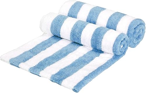 Vista 13 de Yaxa Basics Cabana Stripe - Toalla de playa (2 unidades), color amarillo, 60 x 30 pulgadas