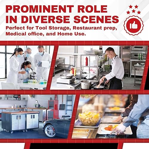 Miniatura 149 de DuraSteel - Mesa de trabajo de acero inoxidable para alimentos (grado comercial)