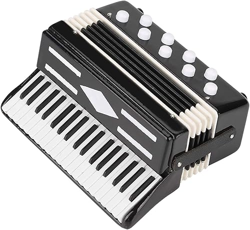 Miniatura 6 de Modelo de acordeón en miniatura hecho a mano, adornos musicales para decoración del hogar, modelo de instrumento musical decorativo, regalo para