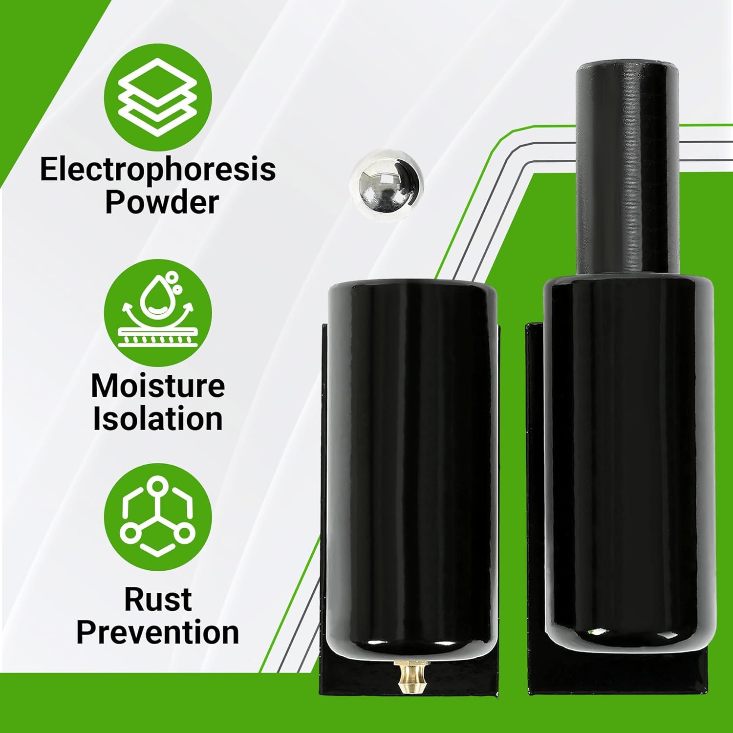 HECASA 7 Inch Heavy Duty Gate Hinge for Swing Gate Doors Weld on Barrel Gate Hinges 900 Lbs Weight Capacity Steel Trailer Ramp Gate Hinges Black -4 Pcs