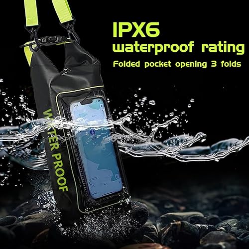 Miniatura 5 de Bolsa impermeable 2 en 1 para acampar al aire libre, playa, bolsa a prueba de arena, mochila impermeable para teléfono celular, accesorios para