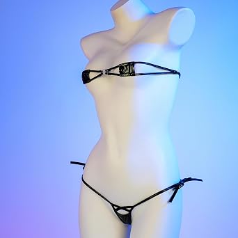 Goth Micro Bikini String Mini Bathing Suit Tiny Thong Swimsuit Swimwear