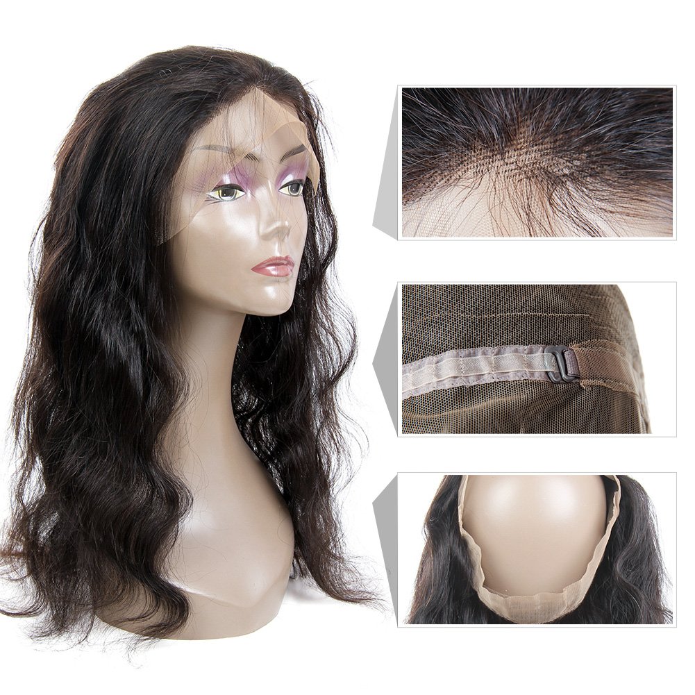 Brazilian Hair 360 Closure Body Wave 9A Grade Natural Color(18'')…