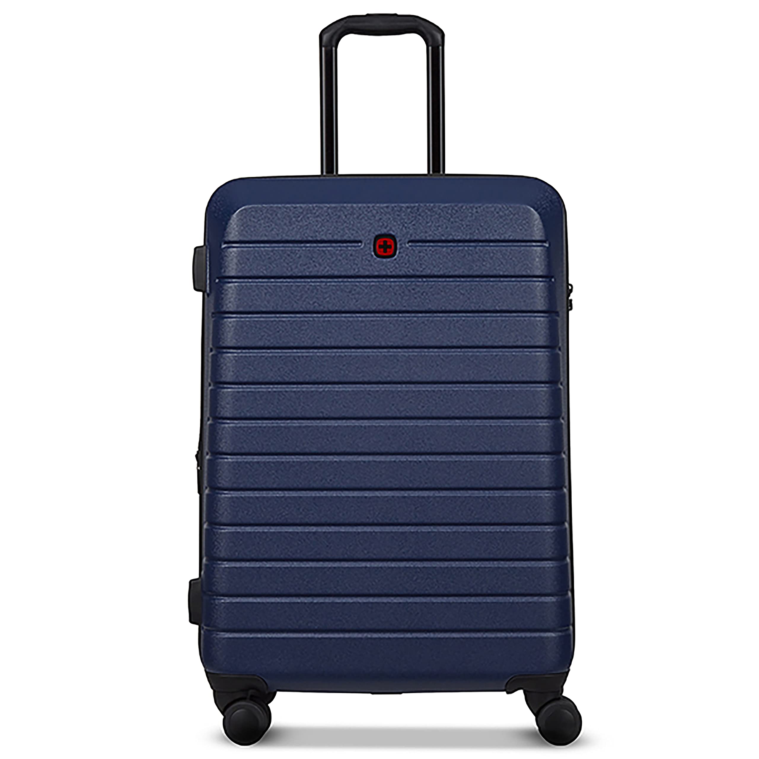 Ryse Medium Upright Suitcase, Hard Shell Cabin, 4 Spinner Wheels & TSA Approved Combination Lock, in Estate Blue (63 litres), Swiss Designed, 610149