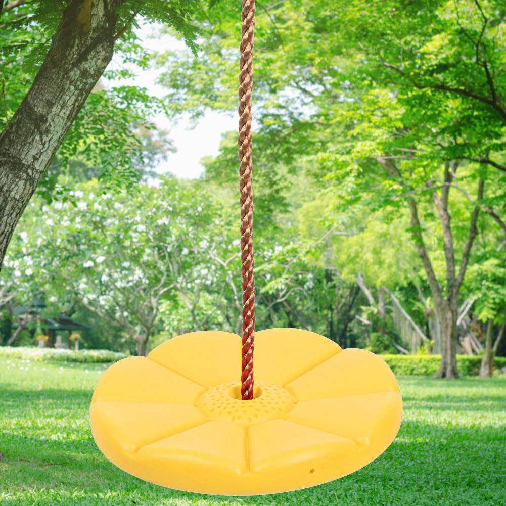 Schaukelsitz aus Kunststoff, Hochfeste Hängescheibe, Sitz mit Einzigartigem Reibungsdesign und Erhöhter Sicherheit, Ideal für den Innen- und Außenbereich für Garten, Terrasse, Balkon,