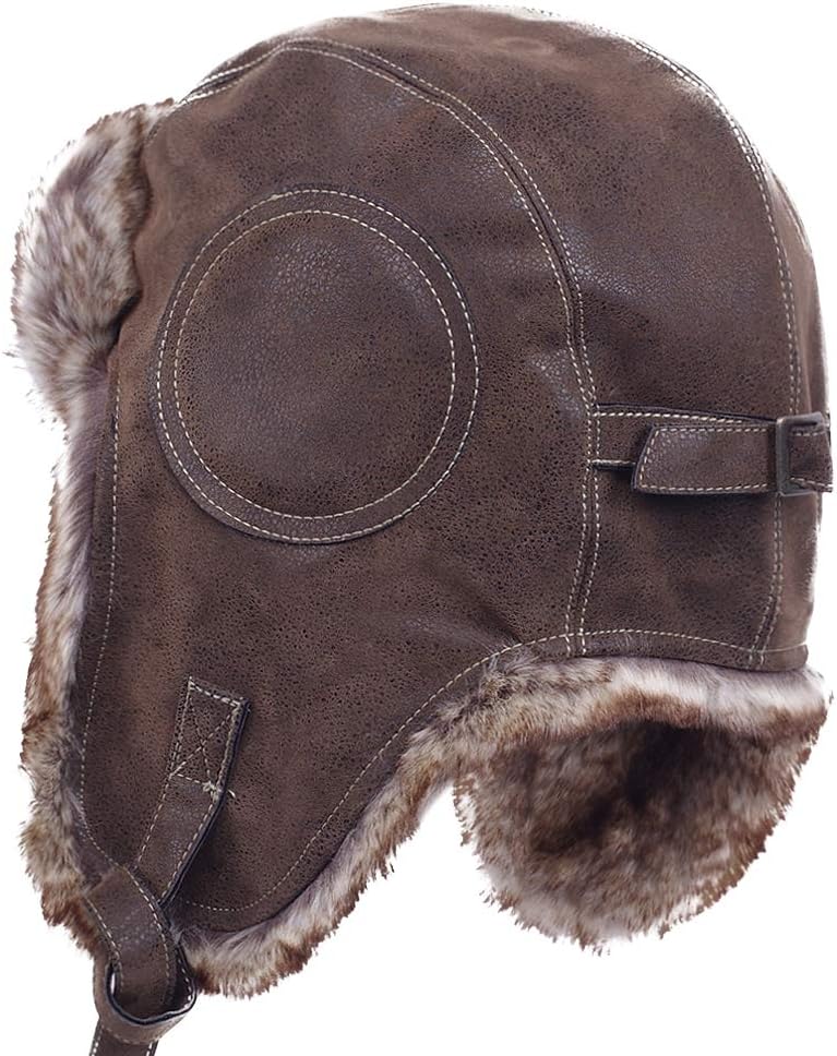 Cold Weather Faux Fur Ear Flap Trapper Hunter Hat Russian Soviet Ushanka Trooper Pilot Cap - Image 3