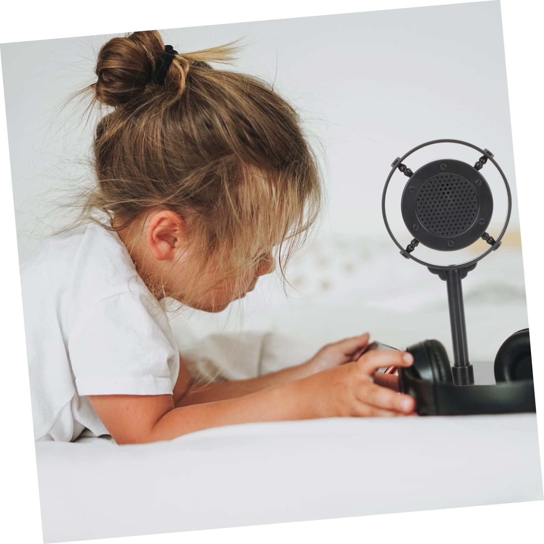 VICASKY 4 Pezzi Modello Di Microfono Retrò Giocattolo Per Bambini Modello Di Microfono Vintage Oggetti Di Scena Per Prop Antico Microfoni Finti Antico o Di