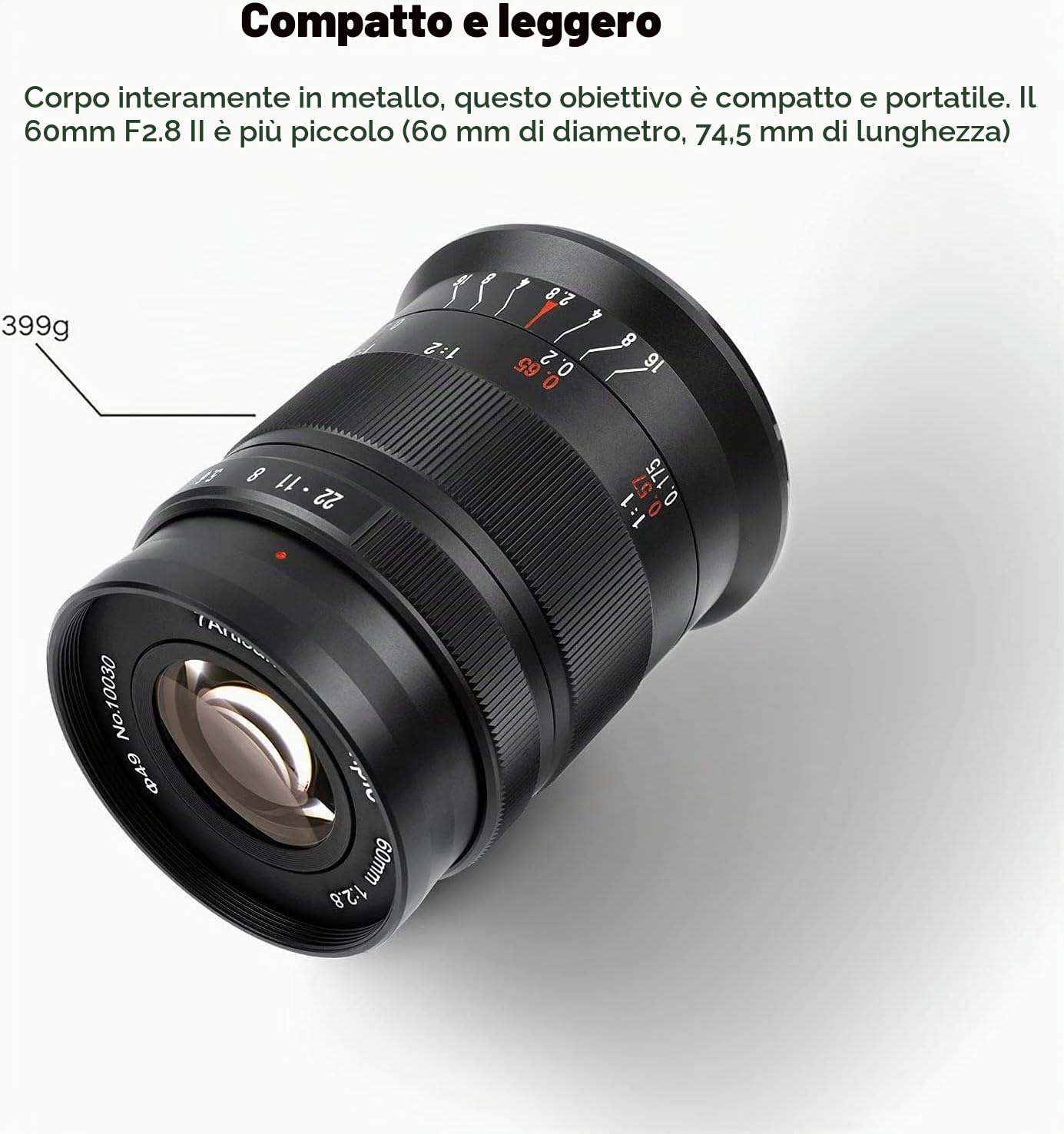 7artisans 60mm F2.8 II V2.0 Obiettivo macro APS-C, compatibile con Fuji X-mount Fotocamere Fotocamere X-A1 X-A10 X-A2 X-A3 A-AT X-M1 XM2 X-T1 X-T3 X -T10 X-T2 X-T20 X-T30 X-Pro1 X-Pro2 X-E1 X-E2