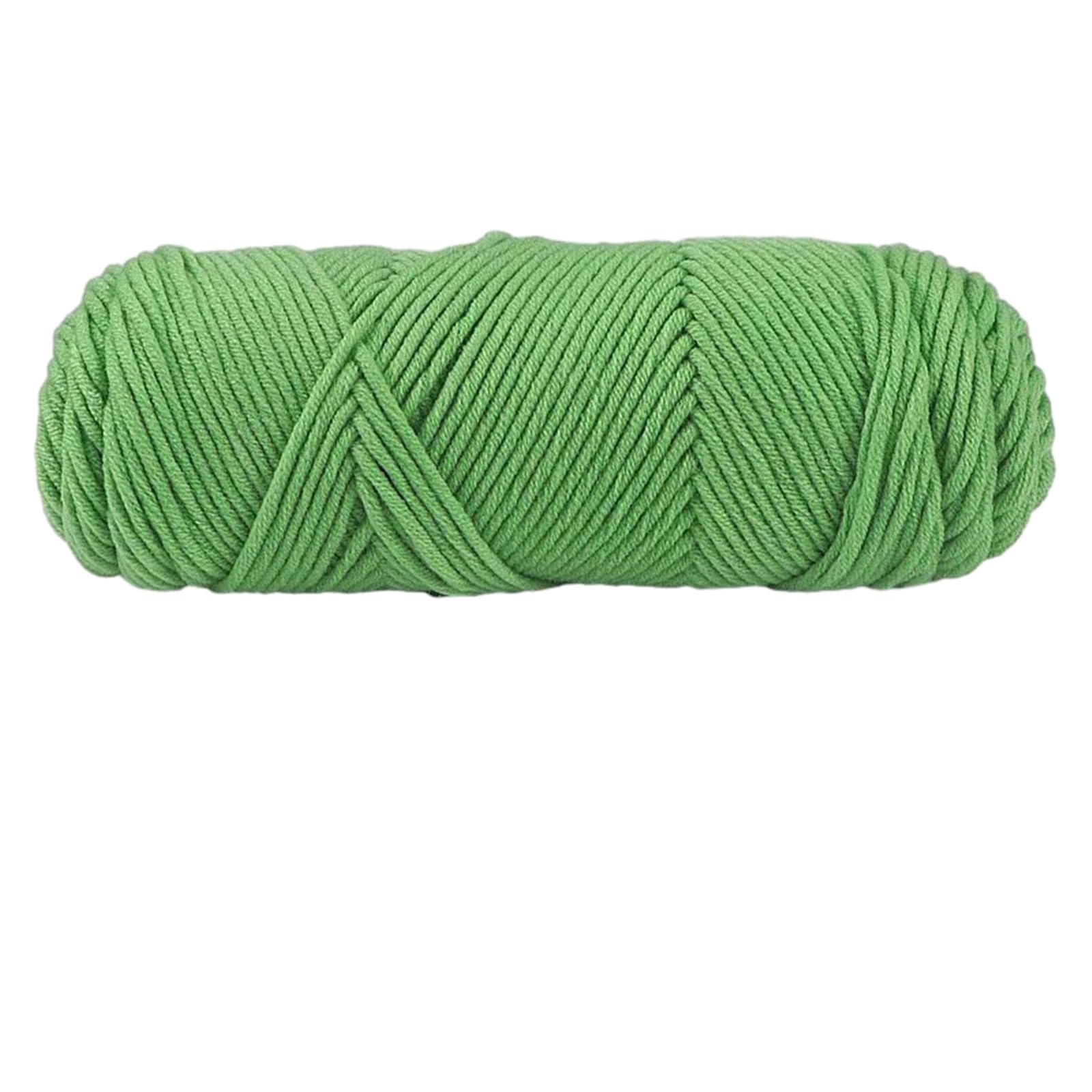 Jazuaiao Hand Knitting Wools Crochet Yarn Weave Thread Sweater Soft Silk Milk Cotton Thick Knitting Scarf Crochet Wool for Crocheting