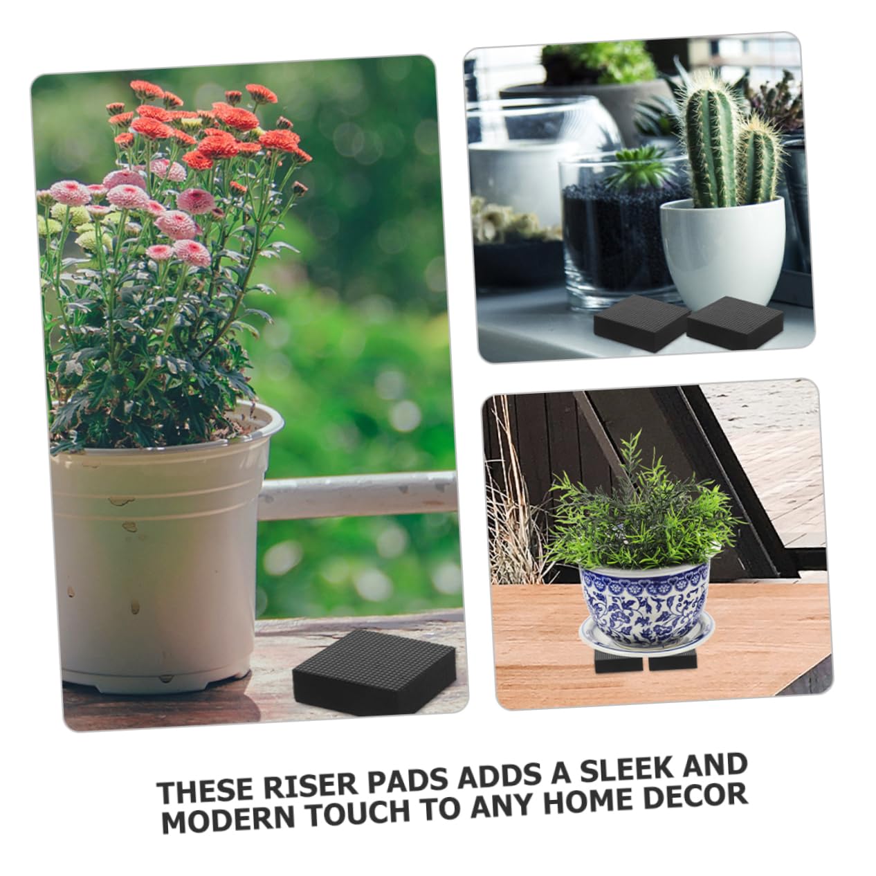Toyvian Elevadores De Muebles Antideslizantes para Patas De Sofá Y Muebles Altura Y Reduce El Ruido para Cocinas 8 Piezas X 4