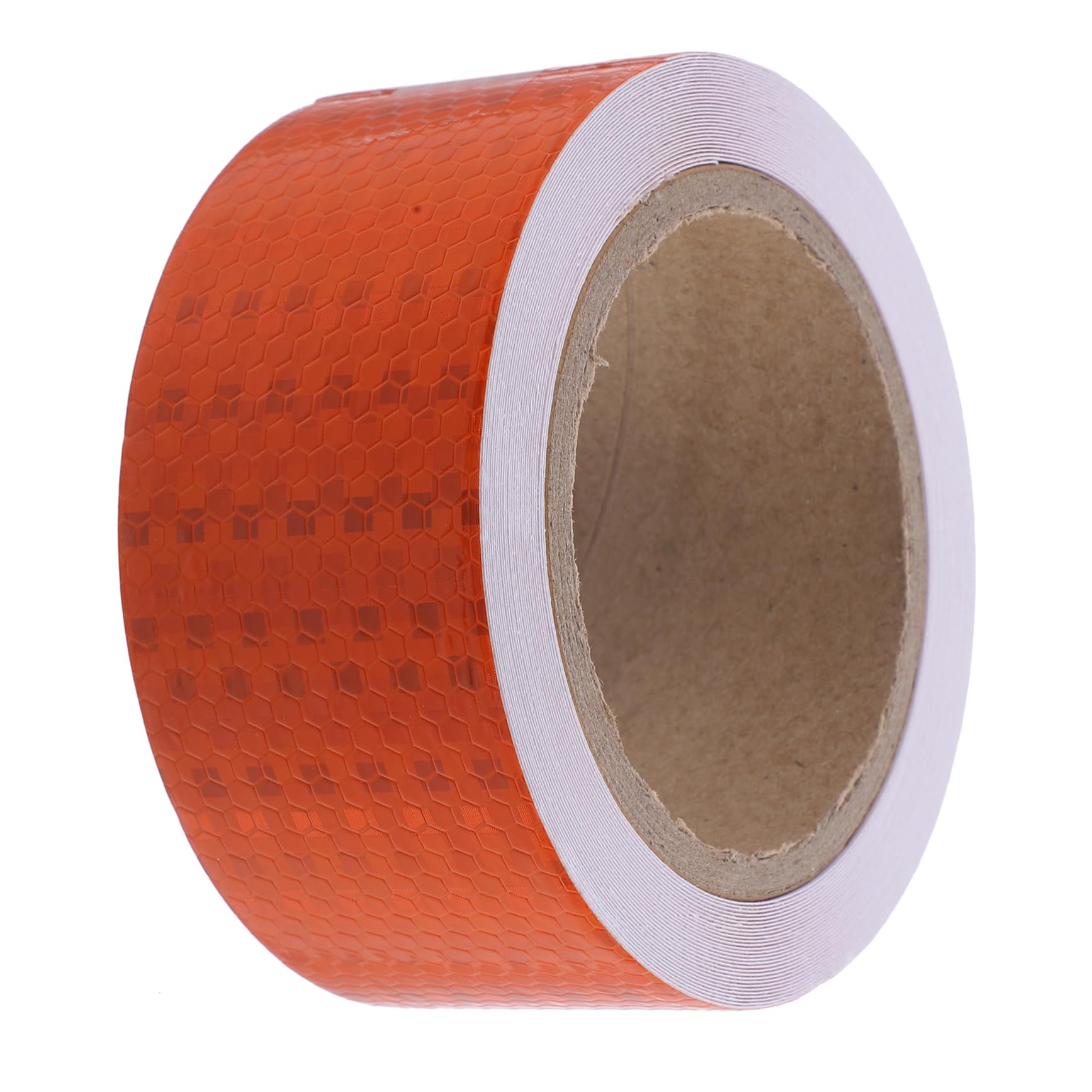 Gadpiparty 4 Rollos Cinta adhesiva reflectante color pegatina cinta de neón cinta reflectiva cinta reflectante de seguridad cinta reflectora para remolques de polivinilo Naranja