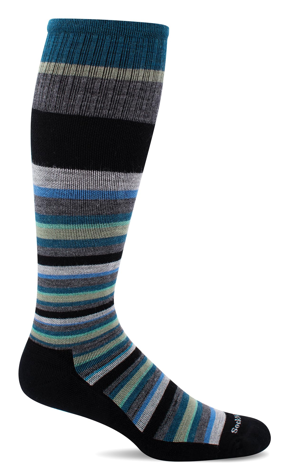 Sockwell Men's Up Lift Firm Graduated Compression Sock, Black - M/L