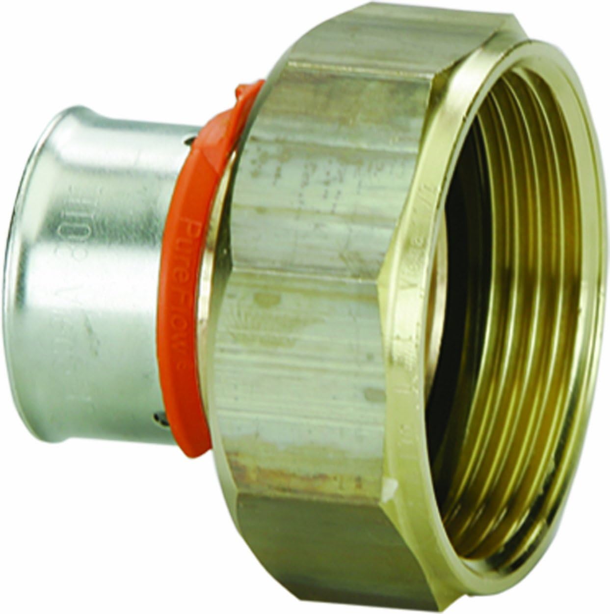 Viega 82820 PureFlow ProBloc Adapter with 1-1/2-Inch by 1-1/4-Inch BA x Press, 100-Pack