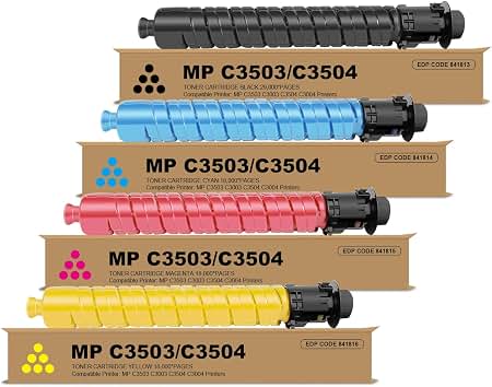 Amazon.com: LOVPAIN MP C3503 C3003 Black Toner Cartridge (2-Pack