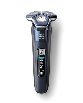 Philips Norelco 7800 Electric Shaver, Black | 45 SteelPrecision Blades, SenseIQ Technology, Nano SkinGlide coating, 360 Flexible Heads, Charging Stand, S7885/85