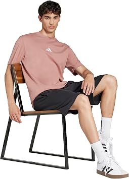 Adidas Men's Essentials Small Logo Single Jersey Tee