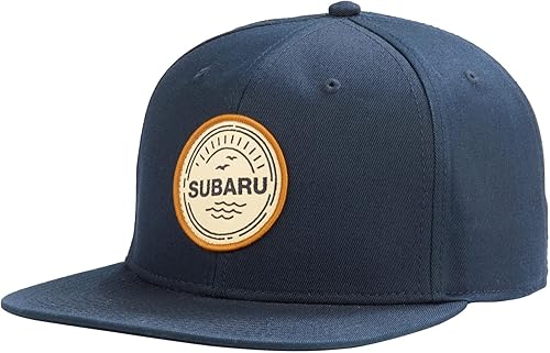 Subaru Logo Ocean Flatbill Gorra Sombrero Ascent Forester WRX Sti Legacy Outback Impreza Crosstrek BRZ Solterra Navy, marino