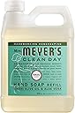 MRS. MEYER'S CLEAN DAY Hand Soap Refill, Made with Essential Oils, Basil, 33 fl. oz