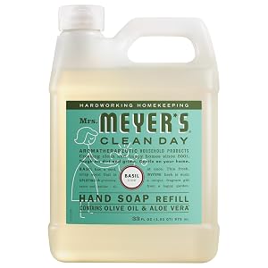 MRS MEYERS CLEAN DAY Hand Soap Refill Made with Essential Oils Basil 33 fl oz