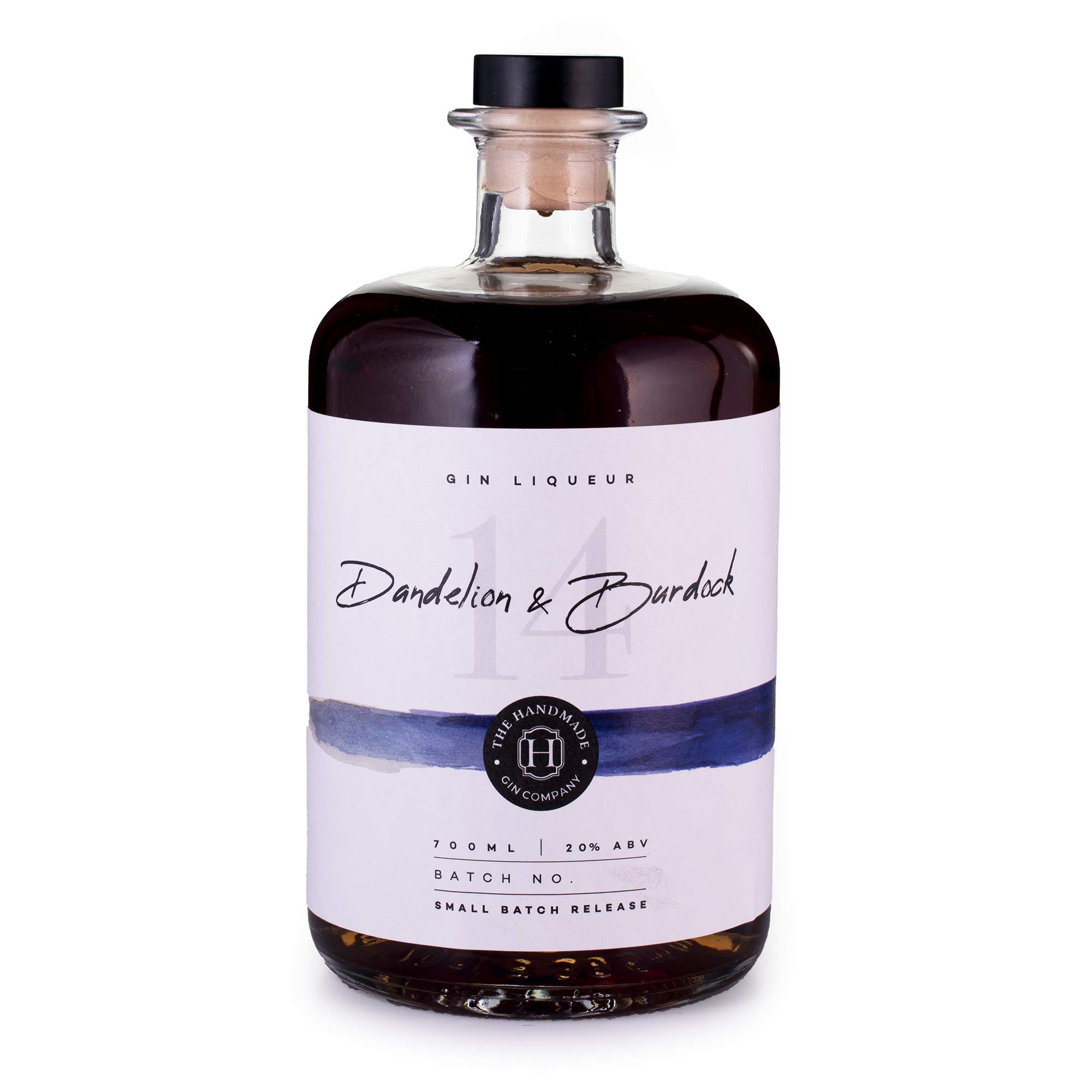 Dandelion & Burdock Handmade Gin Liqueur 70cl - Original Premium Gin - 20% ABV