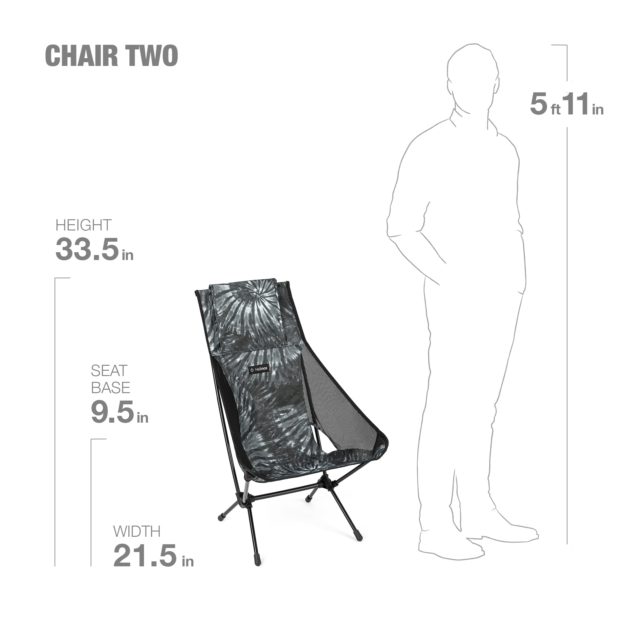 Amazon.com : Helinox Chair Two Ultralight, High-Back