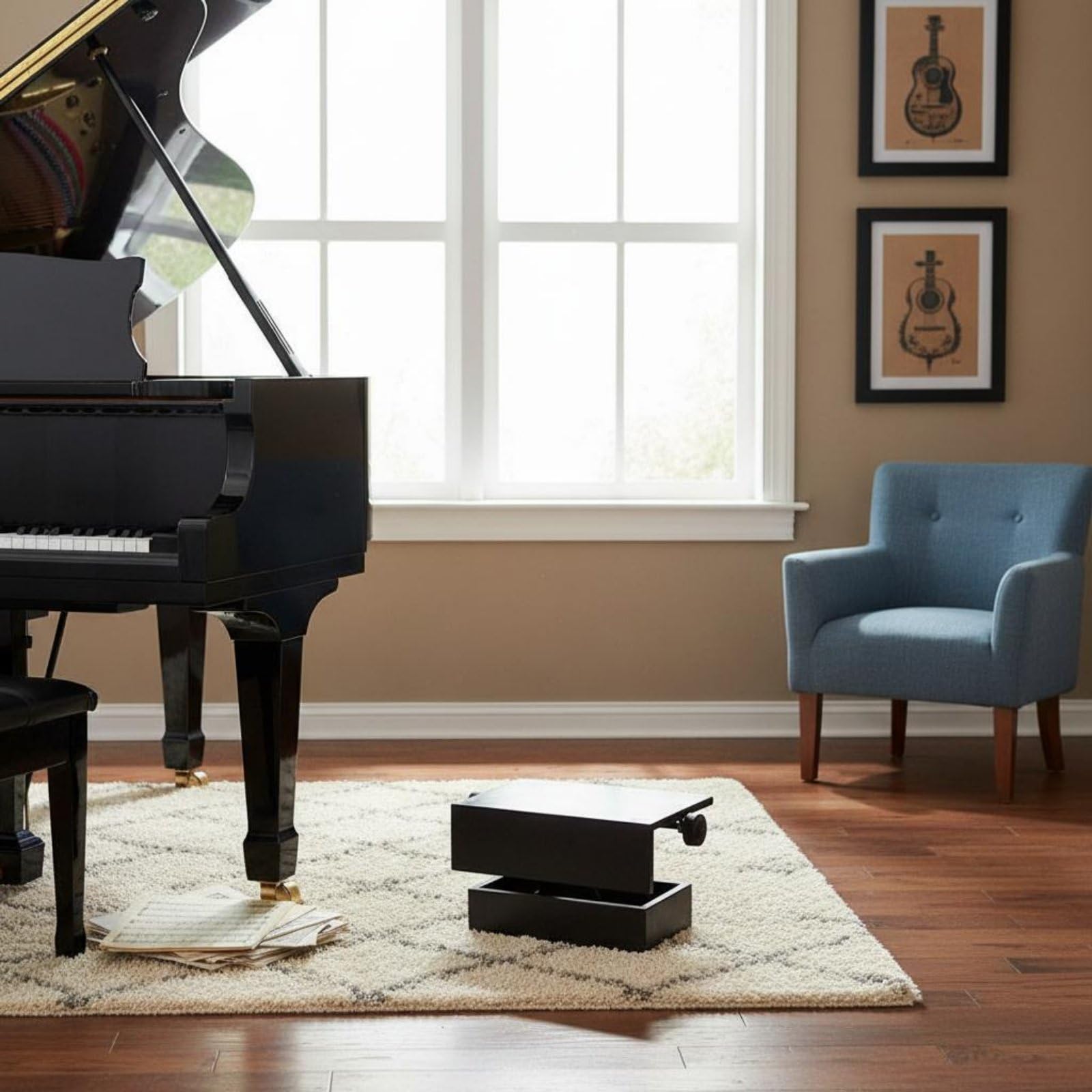 Pedana Pianista Regolabile Materiali Misti Sgabello Pianoforte Regolabile Resistente Accessorio Musicale