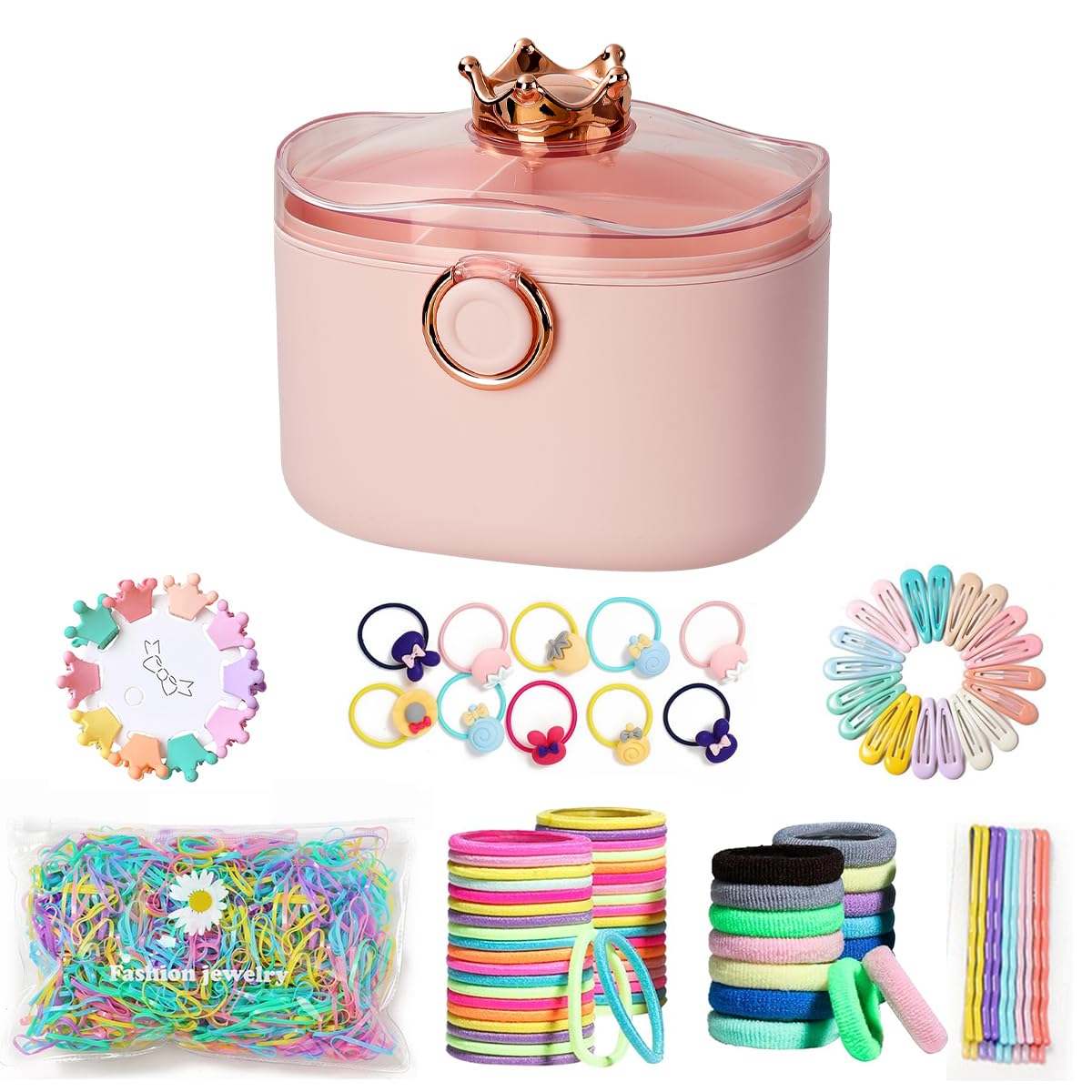 Amazon | 女の子 ヘアアクセサリーケース・ボックス 王冠の