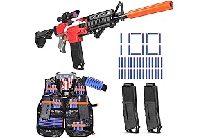 Toy Gun Sniper for Nerf Guns: Automatic Blaster with Tactical Vest for...