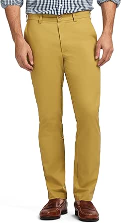 IZOD Men's American Chino Flat Front Straight Fit Pant at Amazon Men’s ...