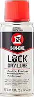 WD40 120077 3 em 1 Lubrificante de bloqueio seco – 70 g Spray