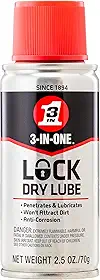 WD40 120077 3 em 1 Lubrificante de bloqueio seco – 70 g Spray