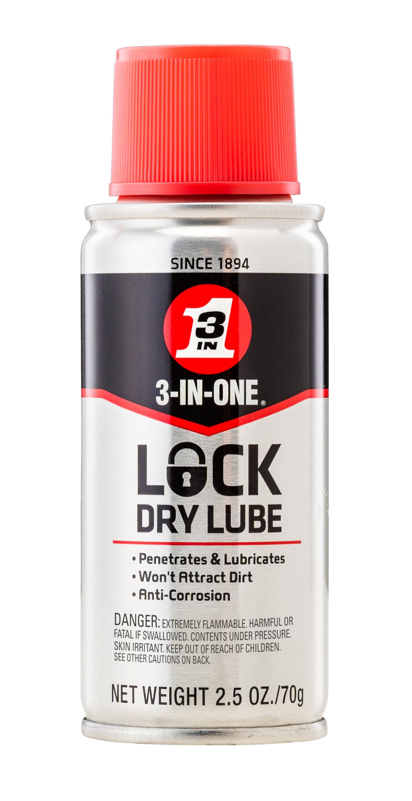 Amazon.com: 3-IN-ONE Lock Dry Lube, 2.5 OZ : Sports & Outdoors