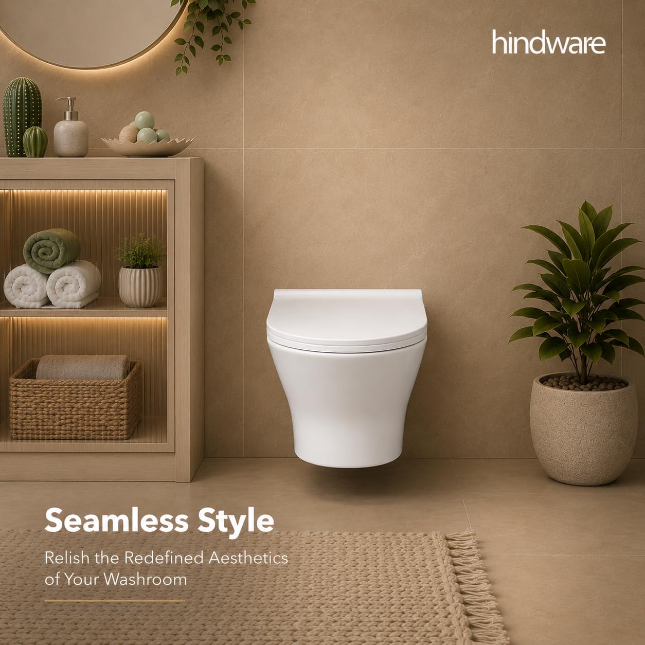 Hindware Fabio Neo Toilet - Wall Hung Ceramic -4