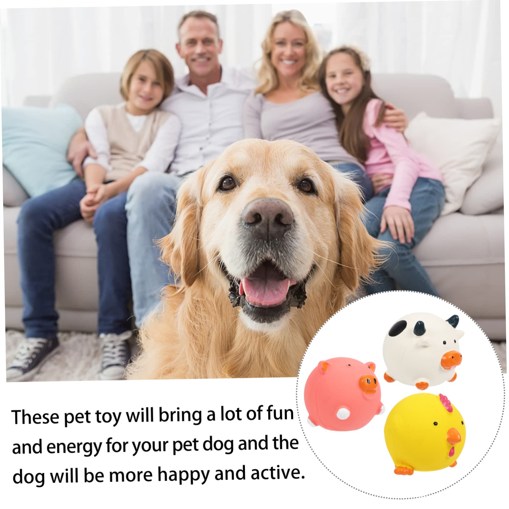 Kisangel 9stücke Cartoon Hundespielzeuge Aus Latex Quietschendes Kauspielzeug Für Hunde Beißspielzeuge Für Welpen Und Kleine Hunde Inkl Süßem Design Schweinchen Huhn Kuh