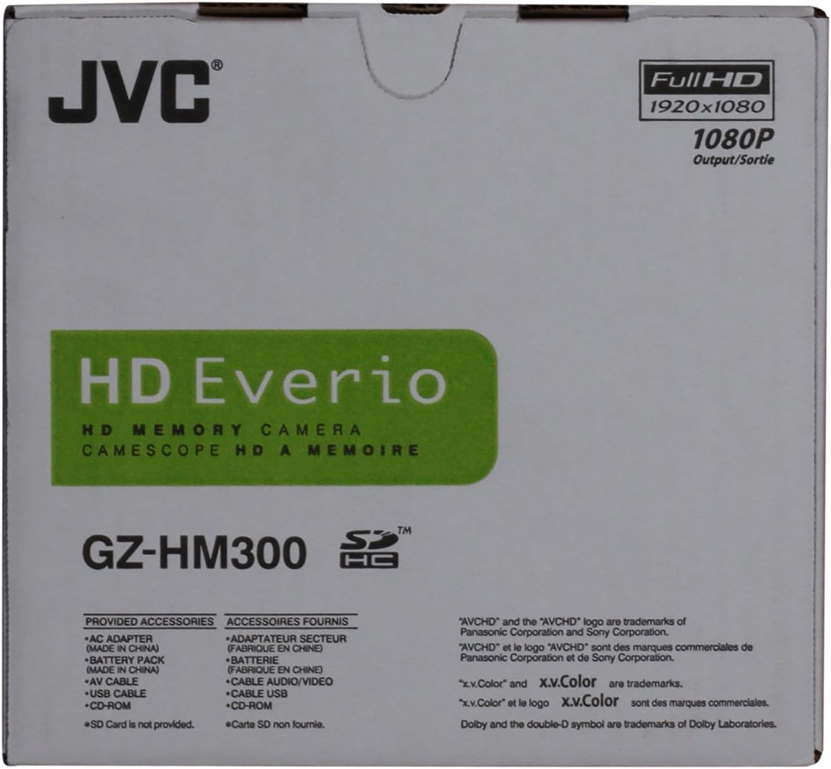 JVC GZ-HM300 Dual Slot High Definition Camcorder
