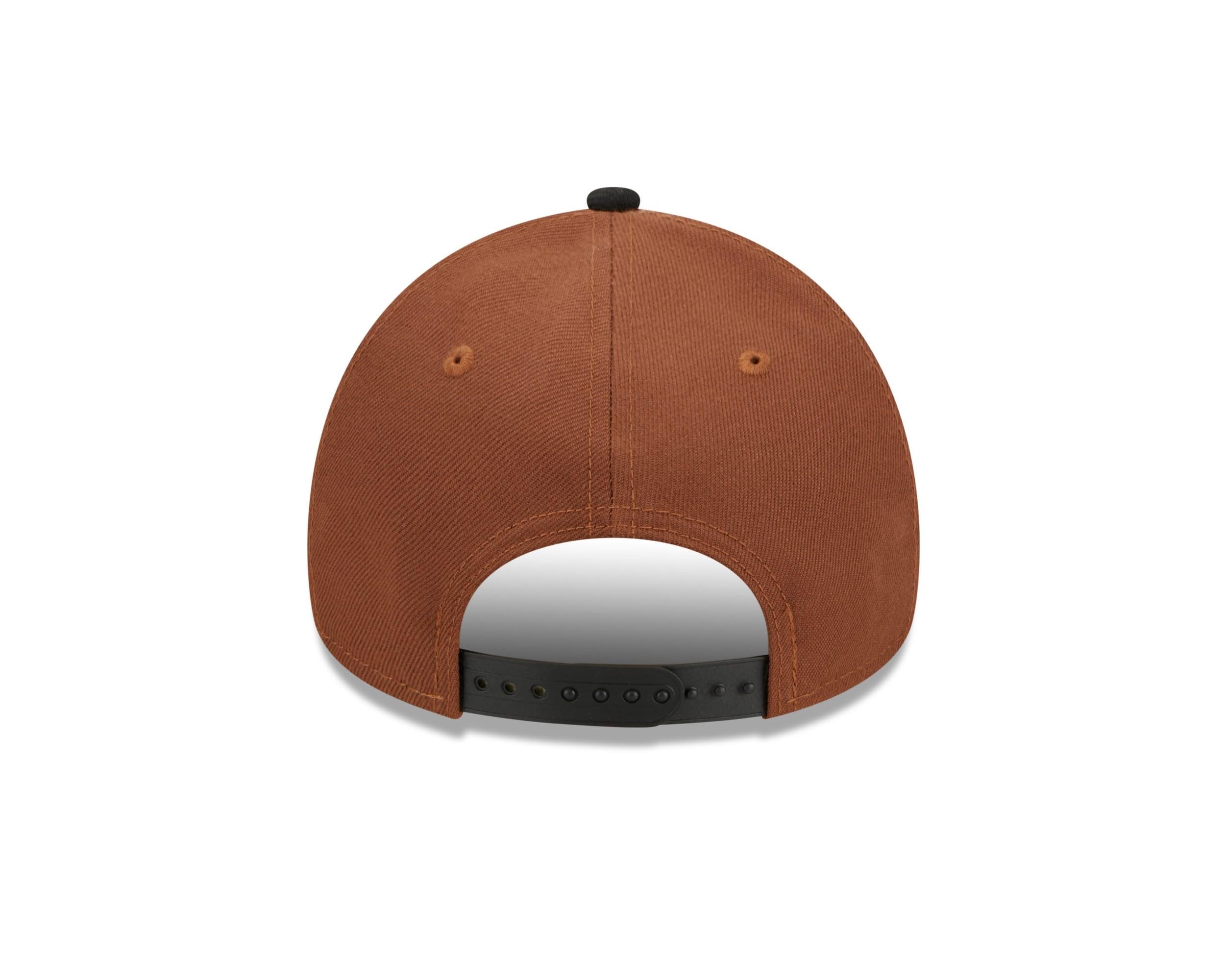 New Era MLB Harvest Gorra Baseball Parche Lateral Snapback Emblema del Equipo A-Frame Gorra de béisbol marrón Negro