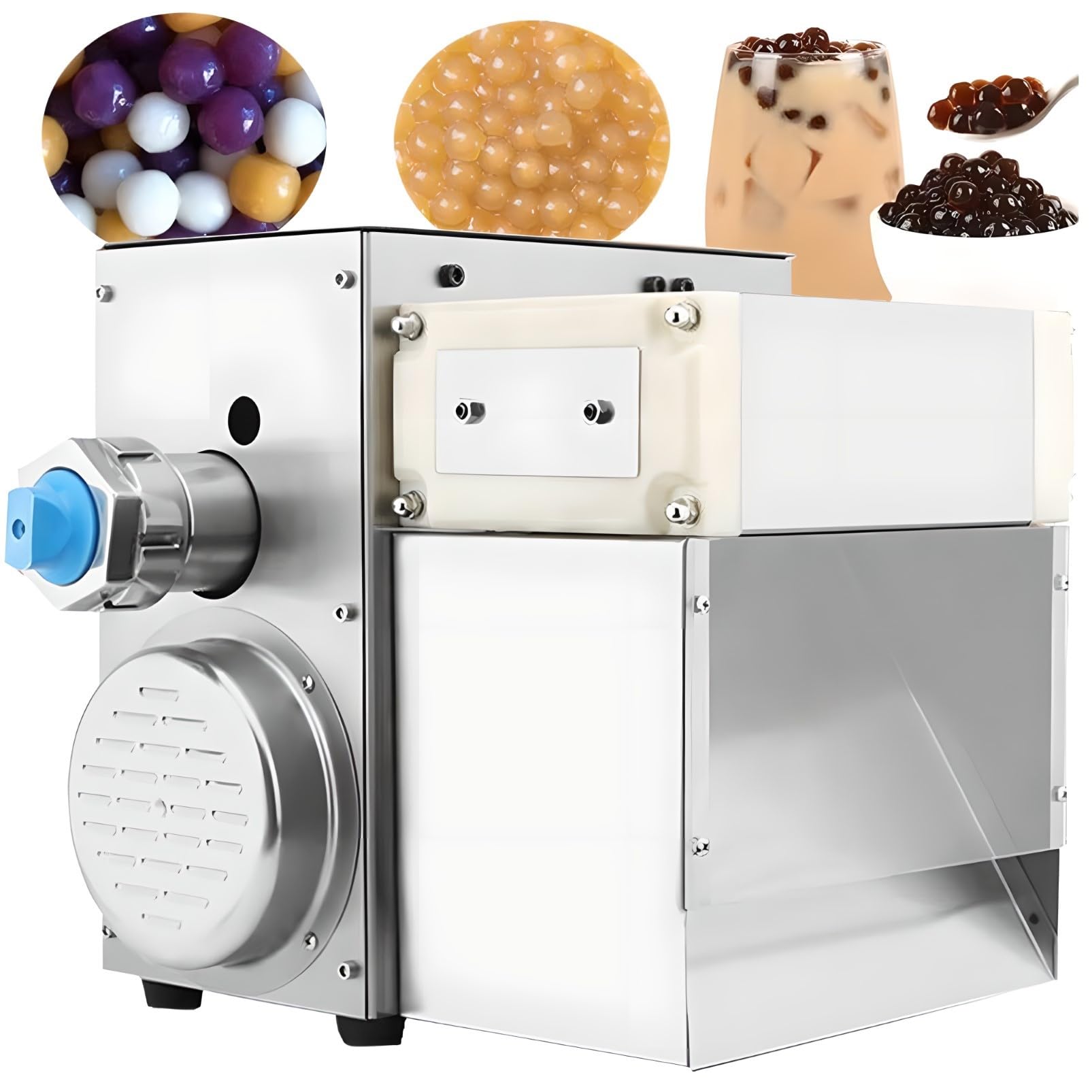 Maszyna do robienia pereł do herbaty z mlekiem, 400 W automatyczna maszyna do tabletek do pereł tapioki, kulek taro, manioku i pigułek miodu, 3-12 mm, idealny do użytku domowego i komercyjnego