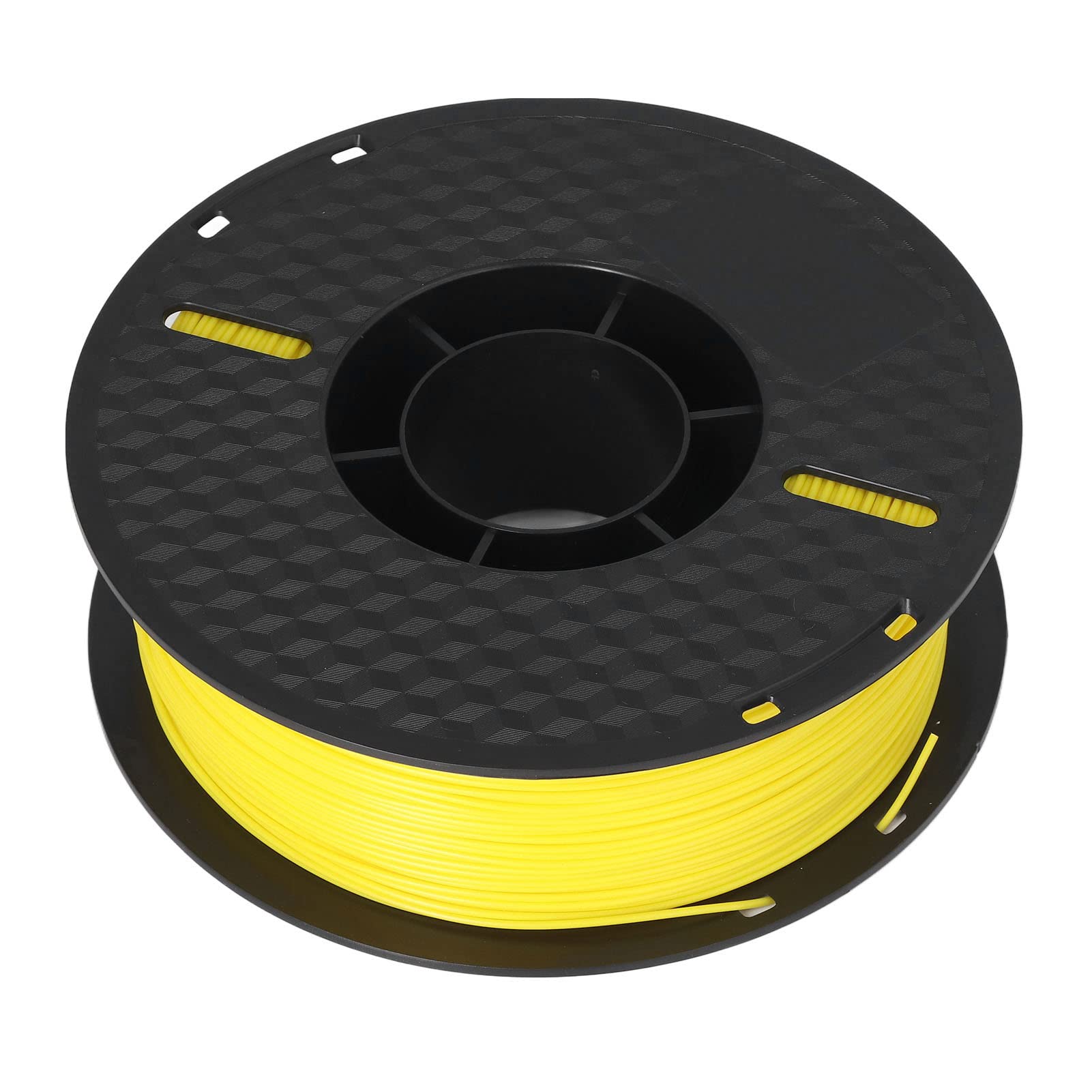 SIXRUN Filamento PLA da 1,75 Mm, Filamento per Stampante 3D Ad Alta Precisione 1 Kg, Tolleranza ± 0,02 Mm, Stampa Senza Fumo, Sigillato Sotto Vuoto, per Hobbisti e Produttori di Stampa FDM (YELLOW)