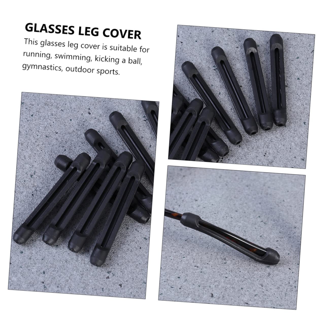 Fundas Antideslizantes para Patillas de Gafas Cubierta Flexible y Duradera para Actividades para Uso Diario