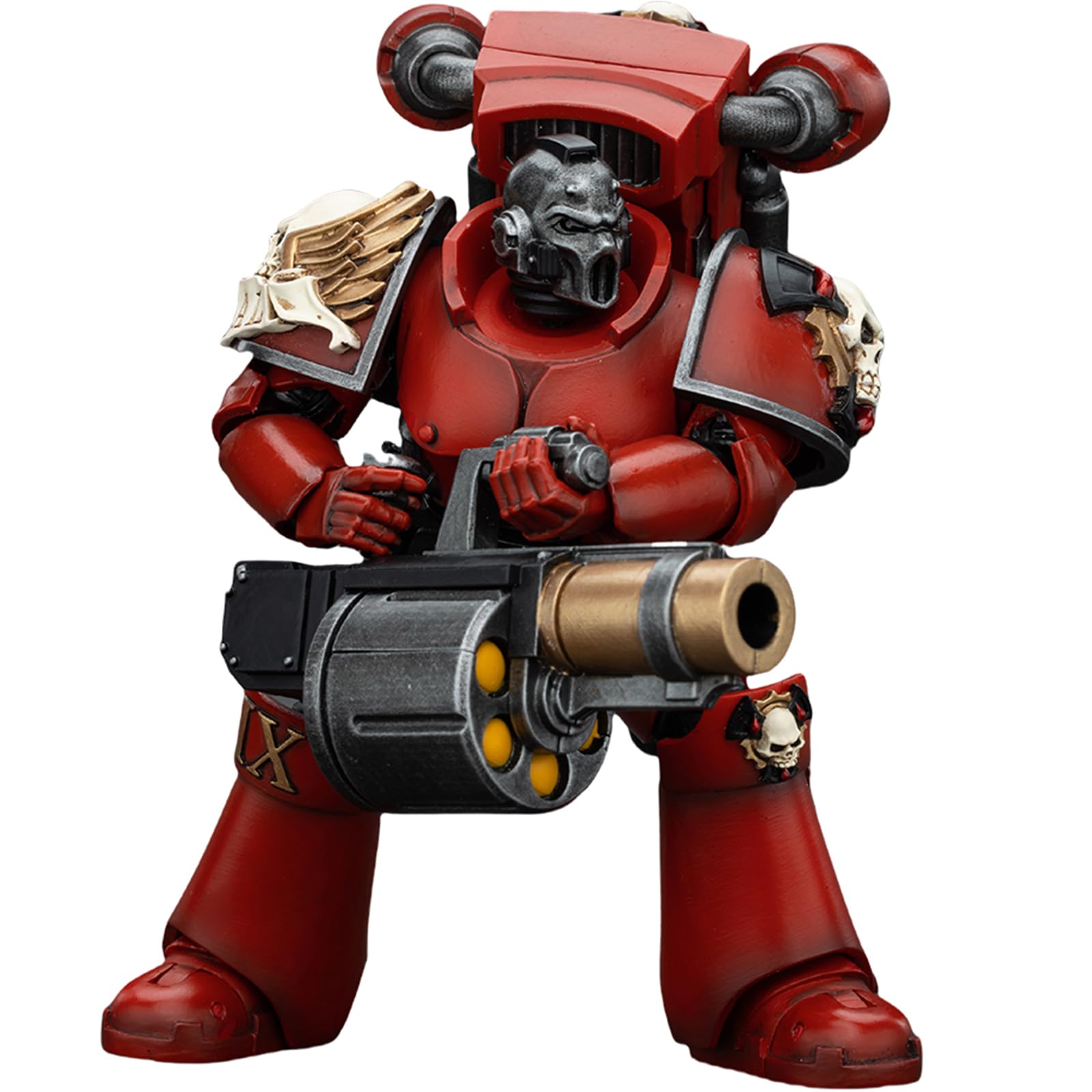 Warhammer 40k Blood Angels, 1/18 Blood Angels Angel's Tears Squad Erelim with Angel's Tears Grenade Launcher Action Figure Collect Model