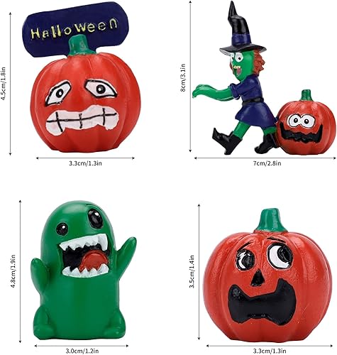 Miniatura 3 de Figura de decoración de fantasma de calabaza de bruja de Halloween, decoración de Halloween, decoración de fiesta de otoño, estatua del hogar,