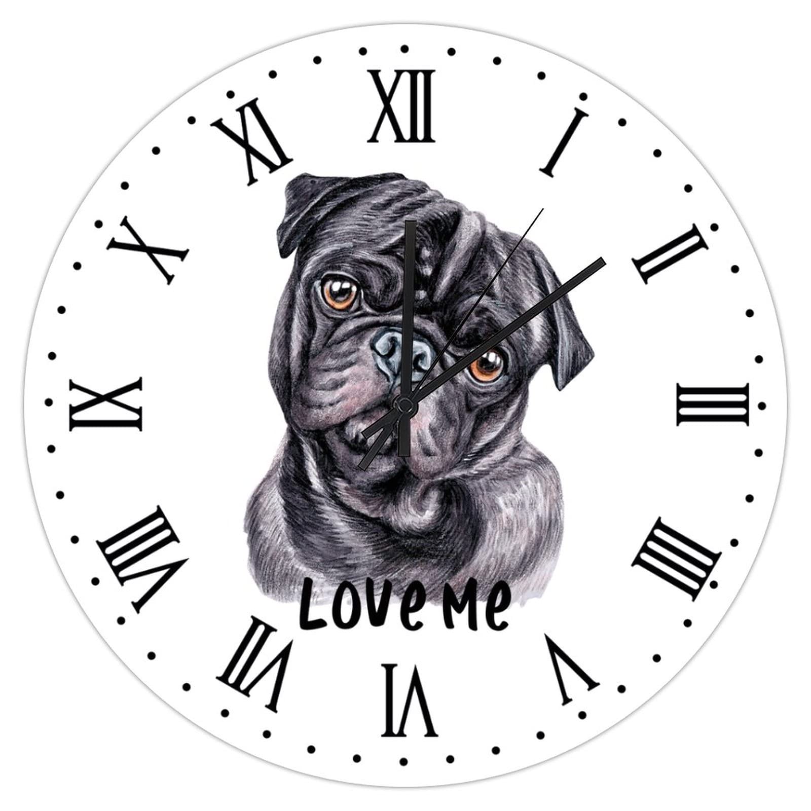 Horloge murale carlin silencieuse pour une ambiance campagne chic de salon