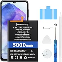 Elephantstory Battery for Samsung Galaxy A23/ A23 5G/A73 5G/M23/M33, 5000mAh Battery Code EB-BM526ABY Lithium Polymer Replacement Battery with Tool Kit