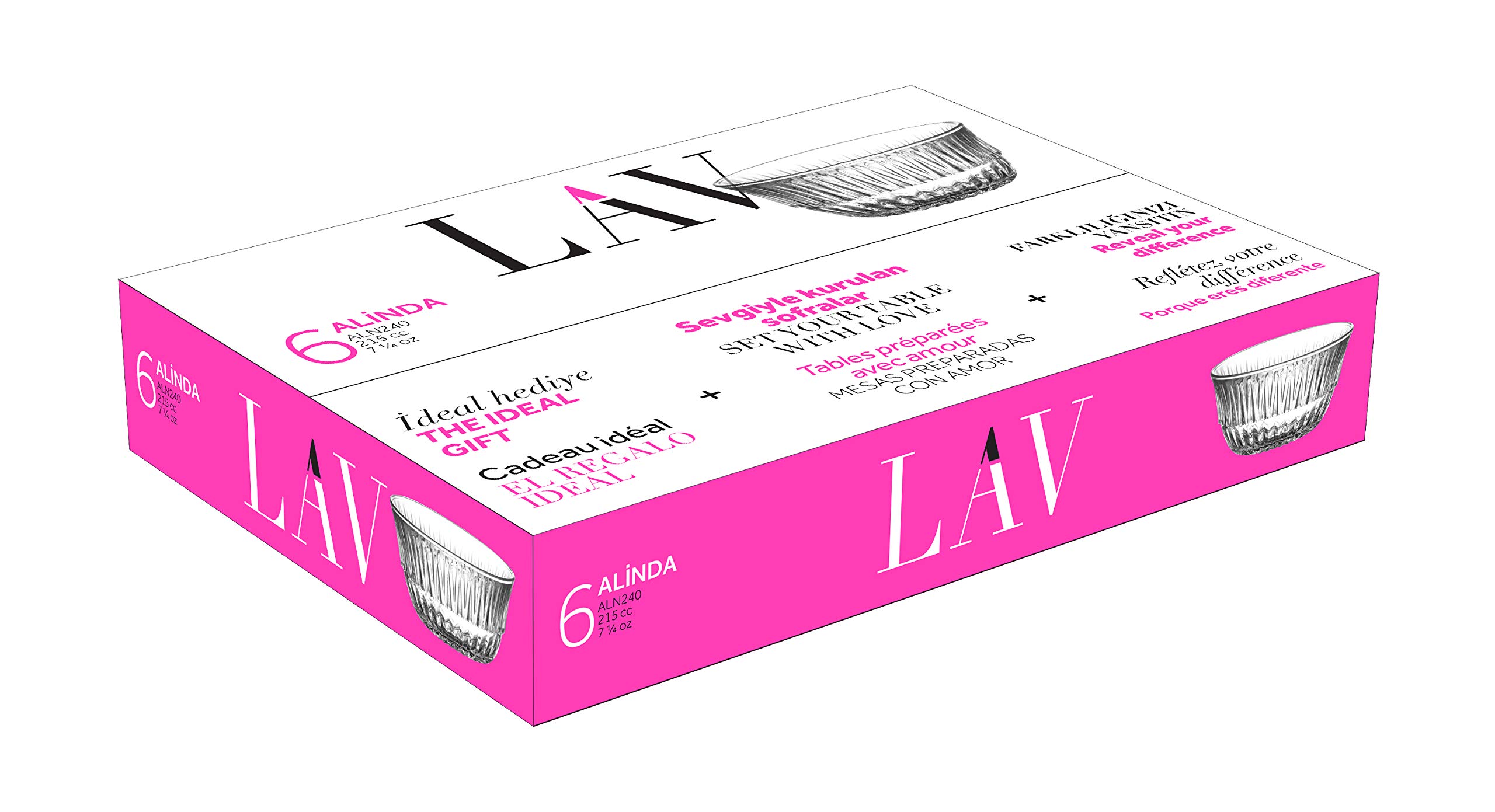 Image secondaire de LAV Alinda 36871 Bol en verre 10 cm 215 cl