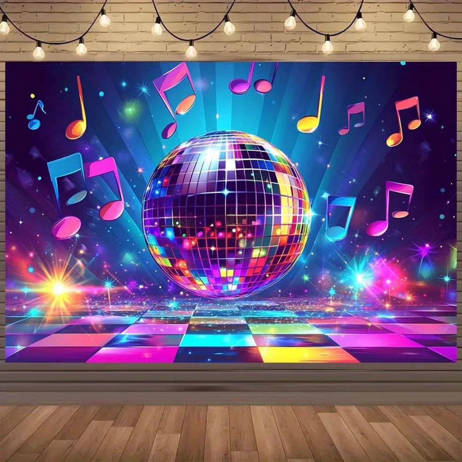 1 sztuka banerów w tle karnawału disco fantasy nadaje się na urodziny i imprezy