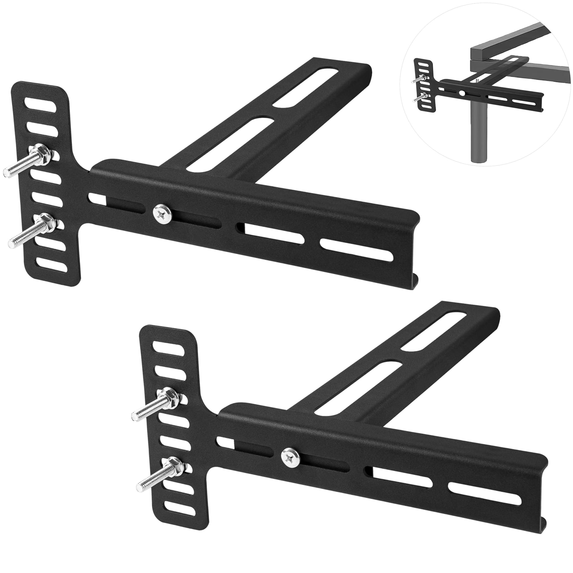 Wdwlbsm Headboard Brackets,Headboard Kit, Bed Brackets for headboard and Footboard Bracket for Metal Bed Frame, Headboard Extension Adapter Kit, Wall Mounting