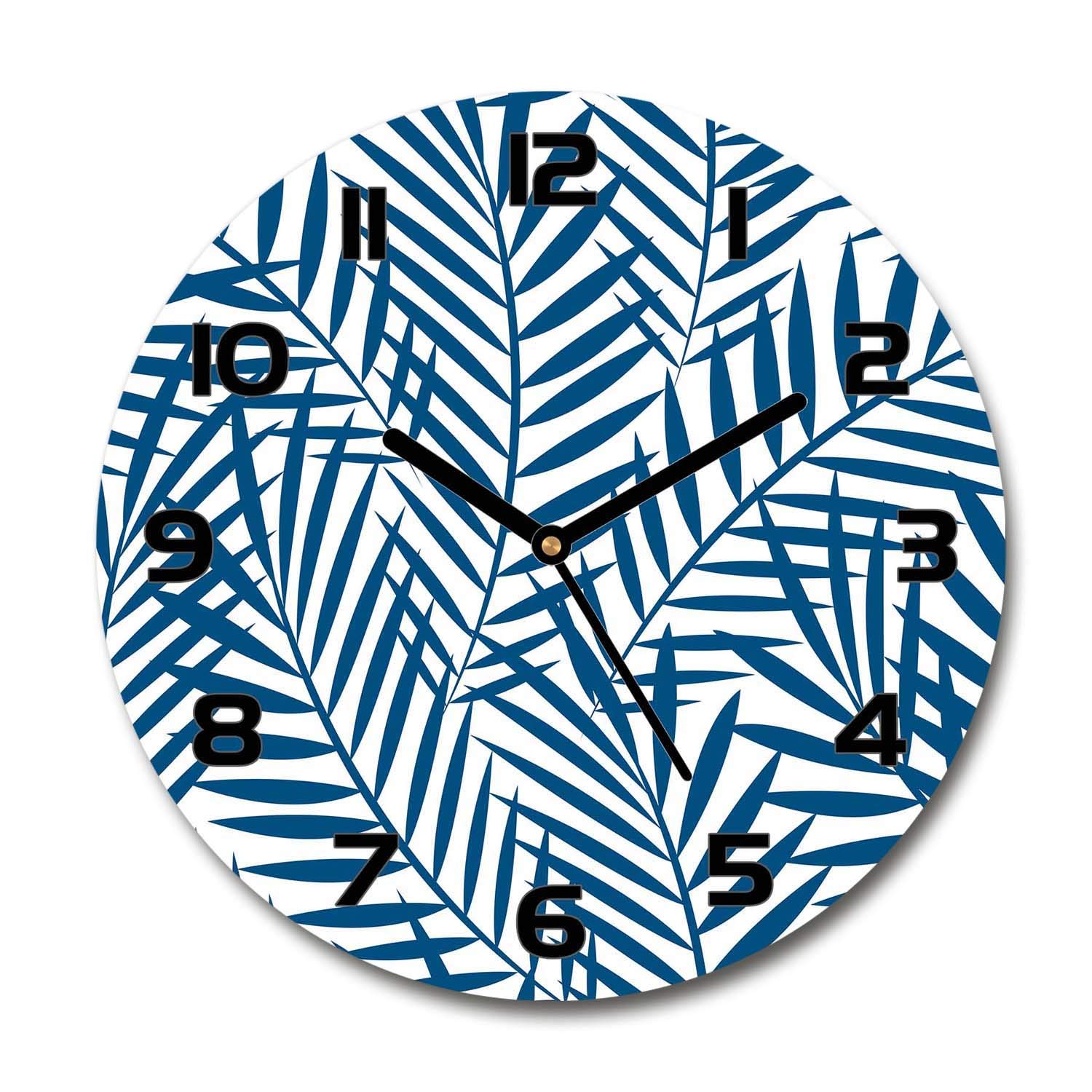 Horloge en Verre Silencieuse Tulup 60x60cm - Mécanisme Sans Tic-Tac Salon